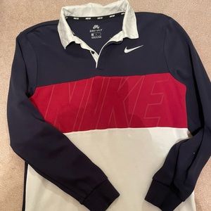 Nike Mens long sleeve Polo shirt